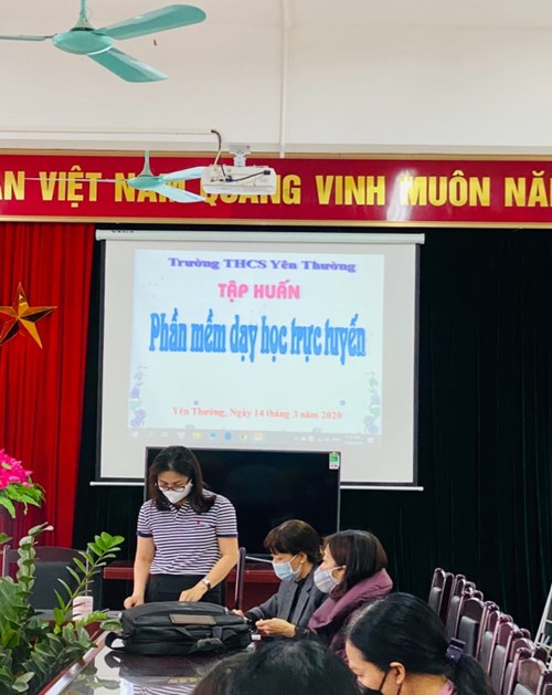 Thầy và trò trường THCS Yên Thường trong những ngày nghỉ dịch Covid-19